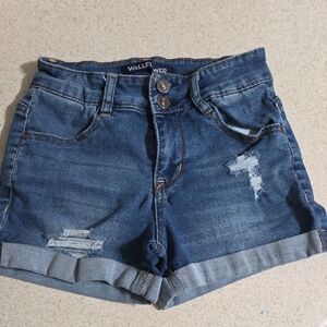 Wallflower Women's Blue Denim Shorts Size 1